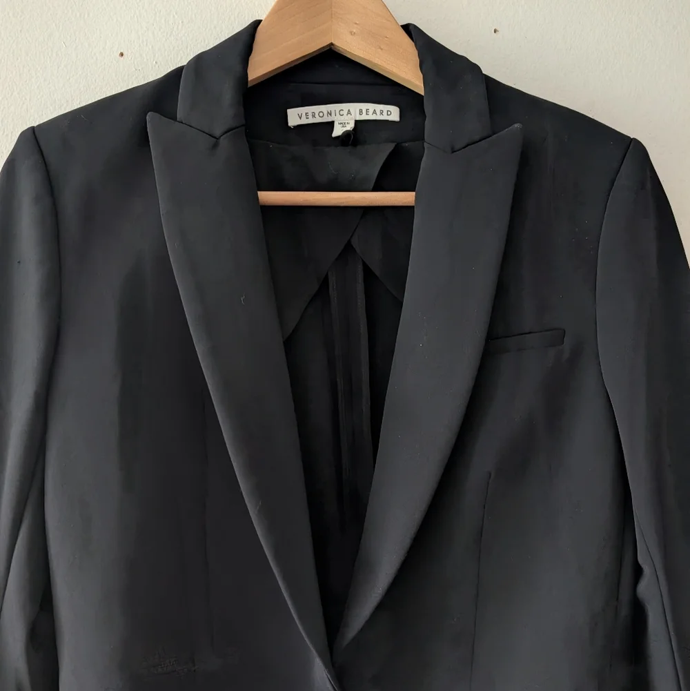 Veronica Beard Black Iconic Scuba Dickey Jacket Blazer Size 4 - Picture 6 of 13